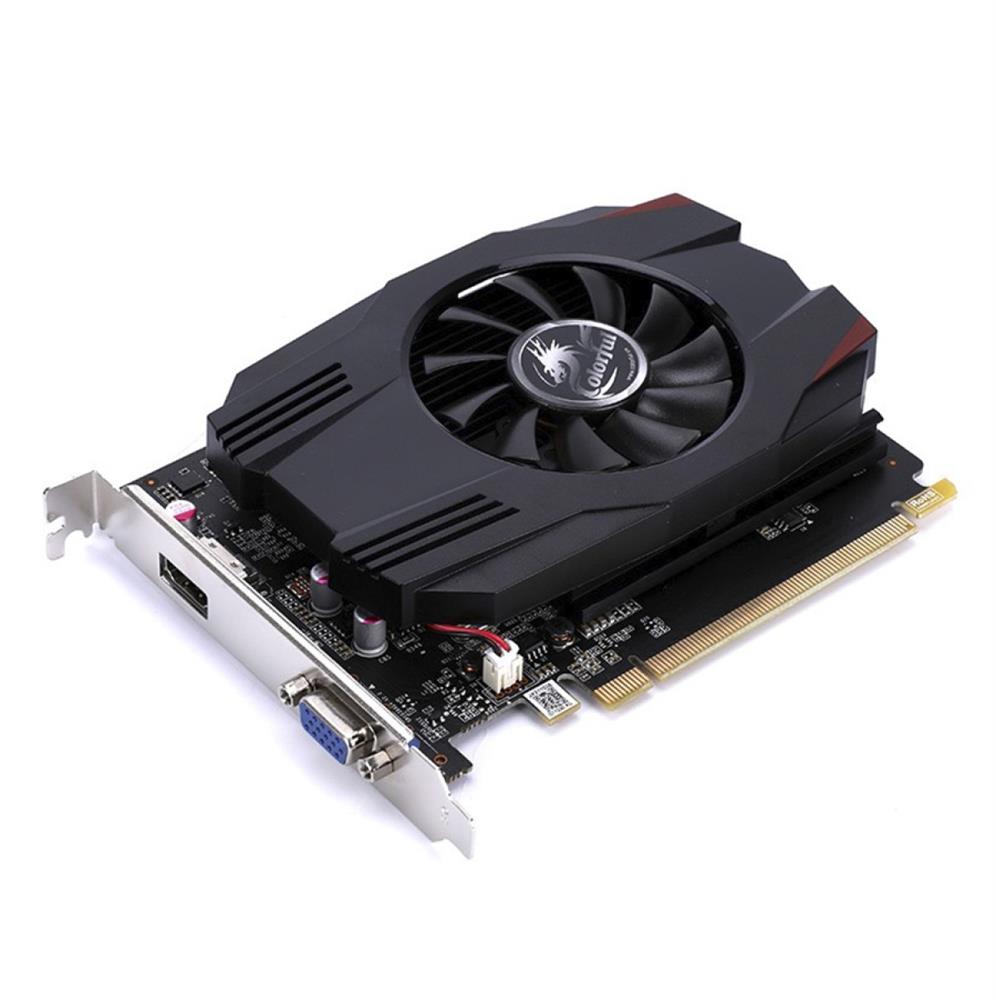 Placa de Vídeo Geforce GT 730 4GB DDR5 Pcyes Single Fan 64 Bits Saída Hdmi,  Dvi