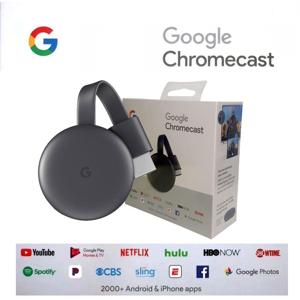 GOOGLE CHROMECAST 3 HDMI STREAMING 1080P (NC26A5) Millenium Informática